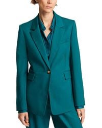 Argent - Notched Lapel Single Button Blazer - Lyst