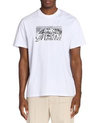Moncler - Short Sleeve Graphic Tee - Lyst