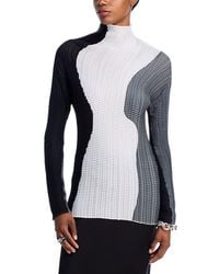 Issey Miyake - Abstract Tint Pleated Top - Lyst