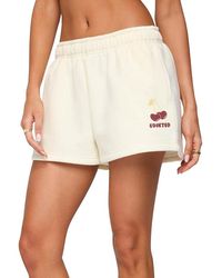 Edikted - Cherry Babe Sweat Shorts - Lyst