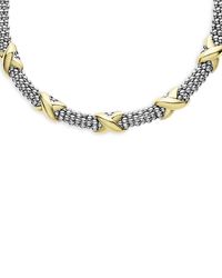 Lagos - 18K & Sterling Embrace Five Station X Caviar Collar Necklace, 16 - Lyst