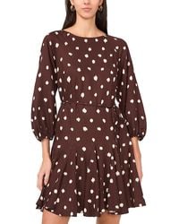 1.STATE - Scratchy Dot Mini Dress - Lyst