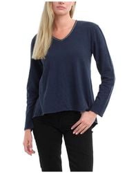 Wilt - Metallic Thread V-Neck Tee - Lyst