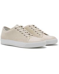 Lanvin - Dbb1 Leather And Suede Sneakers - Lyst