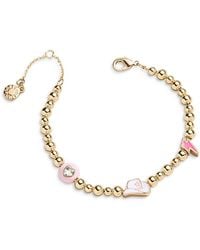 BaubleBar - Howdy Crystal Hamsa Hand & Evil Eye Charm Beaded Bracelet - Lyst