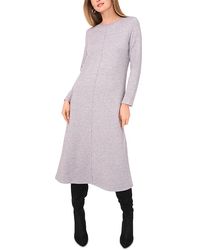 Vince Camuto - Long Sleeve Midi Dress - Lyst