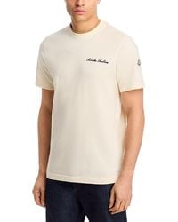 Moncler - Embroidered Logo Cotton Tee - Lyst