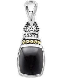 Lagos - 18K And Sterling Rittenhouse Pendant With Onyx - Lyst