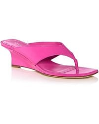 Stuart Weitzman - Vini Thong 50 Wedge Sandals - Lyst