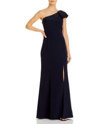 aidan mattox embellished column gown