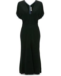 Victoria Beckham - Blouson Midi Dress - Lyst