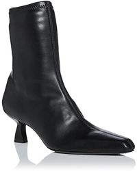 NODALETO - Stretch Faux Leather Ankle Boots - Lyst