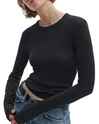 Rag & Bone - The Essential Rib Knit Tee - Lyst