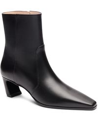 Stuart Weitzman - Stassi 50 Leather Ankle Boots - Lyst
