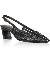 Stuart Weitzman - Stassi 50 Woven Slingback Pumps - Lyst