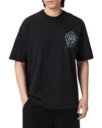 AllSaints - Affix Short Sleeve Crew Tee - Lyst