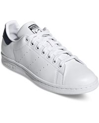 adidas Stan Smith Mid Leather High-top Sneakers in White | Lyst