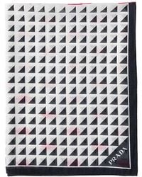 Prada - Printed Cotton Pareo - Lyst