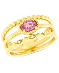 Bloomingdale's Fine Collection - Sapphire & Diamond Triple Stack Look Ring - Lyst