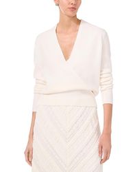 1.STATE - Cross Front Long Sleeve Sweater - Lyst