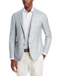 Canali - Kei Wool, Silk & Linen Plaid Unstructured Regular Fit Sport Coat - Lyst