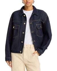 FRAME - Boxy Denim Jacket - Lyst