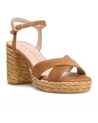 Stuart Weitzman - Dayna 80 Espadrille Platform Sandals - Lyst