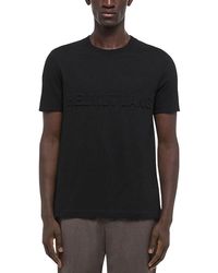 Helmut Lang - Short Sleeve Embossed Logo Tee - Lyst