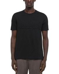 Helmut Lang - Short Sleeve Embossed Logo Tee - Lyst