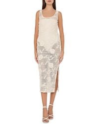 MILLY - Sequin Crochet Swim Cover Up Dress - Lyst