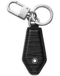 Montblanc Sartorial Leather Diamond Shape Key Fob in White for Men | Lyst