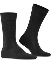FALKE - Sensitive London Cotton Blend Solid Socks - Lyst
