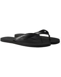 Prada - Brushed Leather Flip-Flops - Lyst