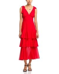midi green dress Plissé Midi Dress