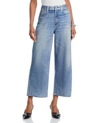 Rag & Bone - Miramar Andi High Rise Wide Leg Cotton Terry Sweatpant Jeans - Lyst