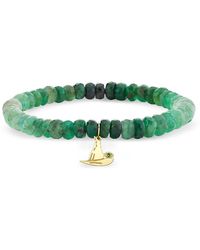 Sydney Evan - Wicked X 14K Emerald Ombre Witch Hat Charm Bracelet - Lyst