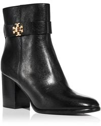 Tory Burch - T Lock High Heel Ankle Boots - Lyst