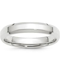 Bloomingdale's Fine Collection - 4Mm Bevel Edge Comfort Fit Band - Lyst