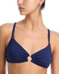Aqua - O Ring Bralette Bikini Top - Lyst