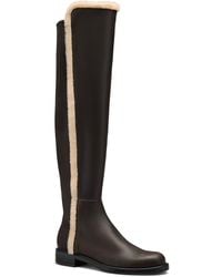 Stuart Weitzman - 5050 Cozy Gisele Shearling Trimmed Boots - Lyst
