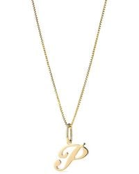 Ana Luisa - Solid Script Letter Necklace - Lyst