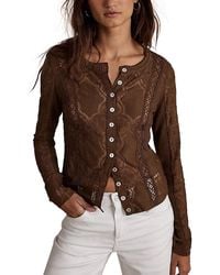 Free People - Jae Lace Blouse - Lyst