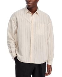 FRAME - Long Sleeve Button Front Shirt - Lyst