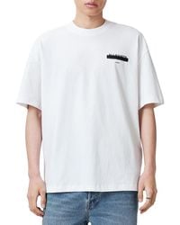 AllSaints - Redact Graphic Logo Tee - Lyst