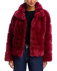 Aqua - Eva Faux Fur Jacket - Lyst