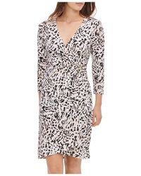 calvin klein gray floral dress