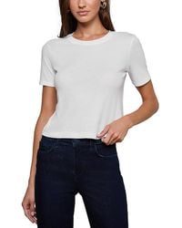 L'Agence - Stormy Crop Tee - Lyst