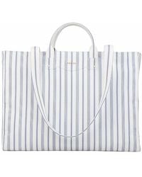 Sandro - Striped Canvas Tote Bag - Lyst