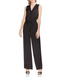 Vince Camuto Sleeveless V - Neck Jumpsuit - Black