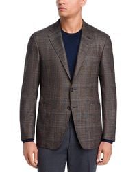 Canali - Kei Wool, Silk & Cashmere Windowpane Unstructured Trim Fit Sport Coat - Lyst